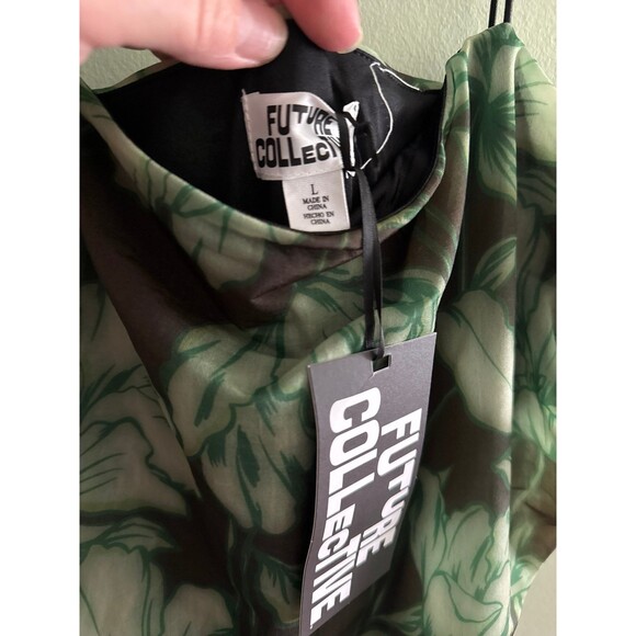 Future Collective Women's Sleeveless Sheer Midi Dress - Size L New with tags - Picture 6 of 6